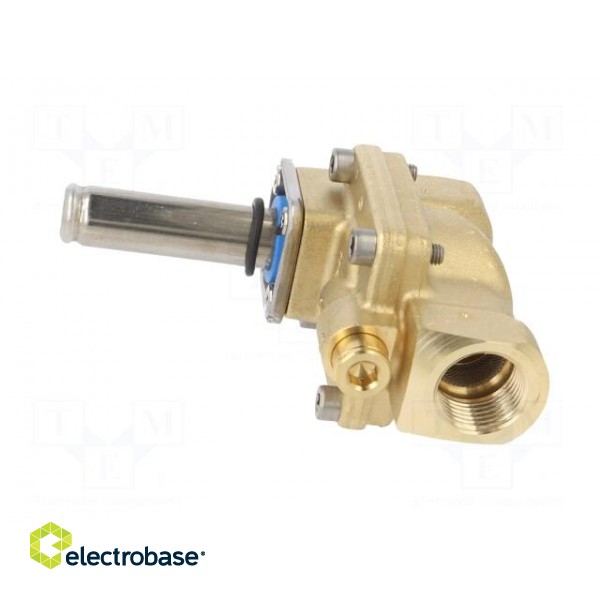 Electromagnetic valve | G 1/2" | brass | NBR | EV224B | Valve: 2/2 NC image 3