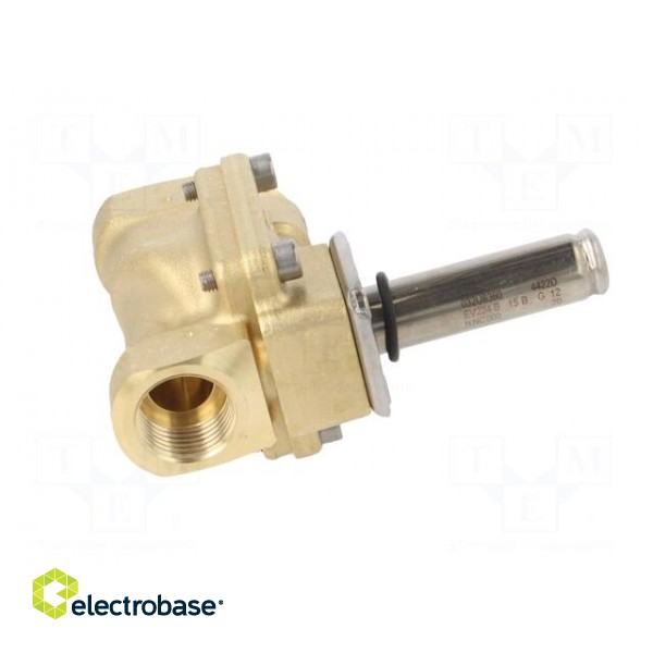 Electromagnetic valve | G 1/2" | brass | NBR | EV224B | Valve: 2/2 NC image 7