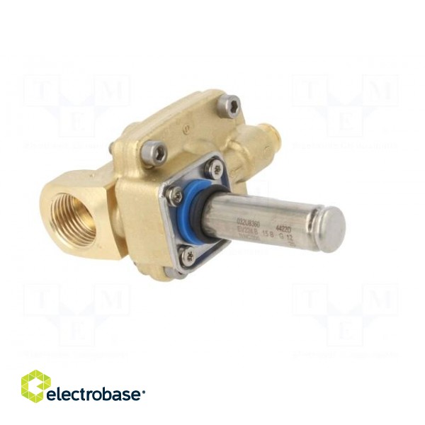 Electromagnetic valve | G 1/2" | brass | NBR | EV224B | Valve: 2/2 NC image 8