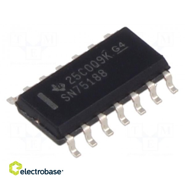 IC: interface | line driver | RS232 | 300kbps | SOIC14