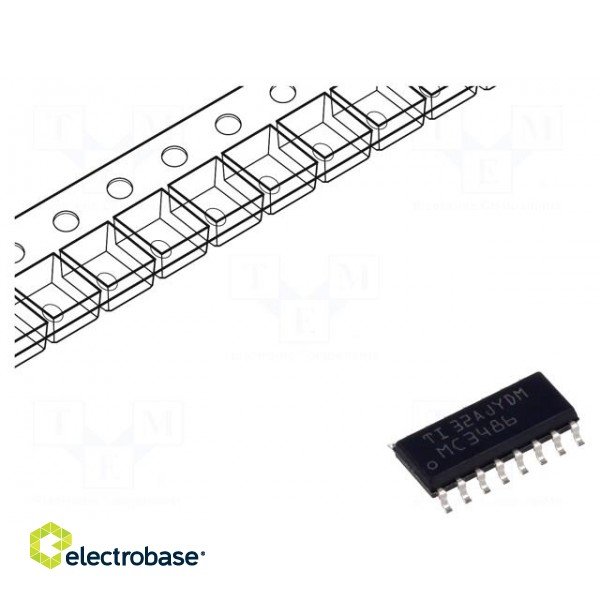 IC: interface | line receiver | RS422 / RS423 | 10000kbps | SOIC16