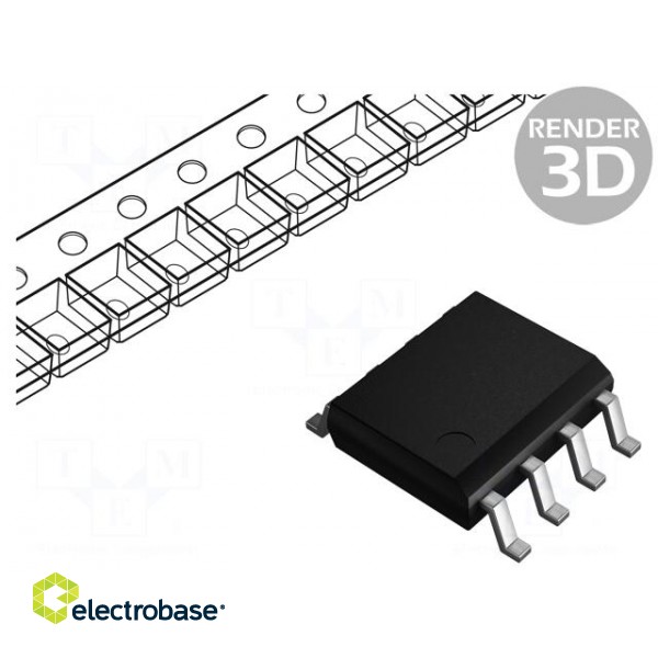 IC: voltage regulator | LDO,adjustable | 3÷24V | 0.1A | SO8 | SMD | Ch: 1