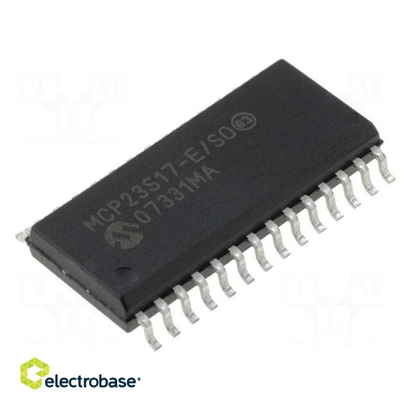 IC: interface | I/O expander | 10Mbps | 1.8÷5.5VDC | SPI | SMD | SOIC28