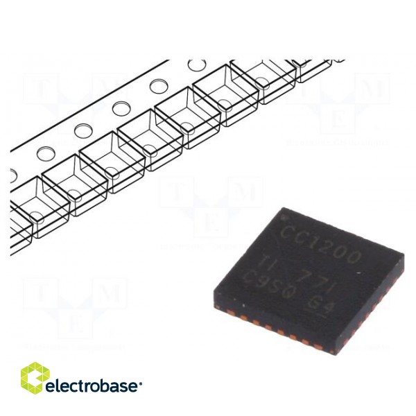 IC: RF transceiver | 2÷3.6VDC | SPI | SMD | VQFN32 | 256BRAM,4kBROM
