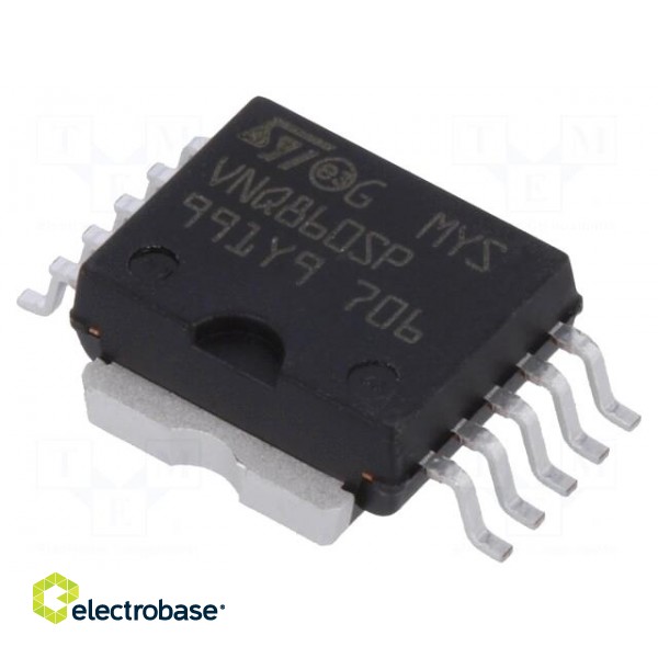 IC: power switch | high-side | 250mA | Ch: 4 | SMD | PowerSO10 | tube