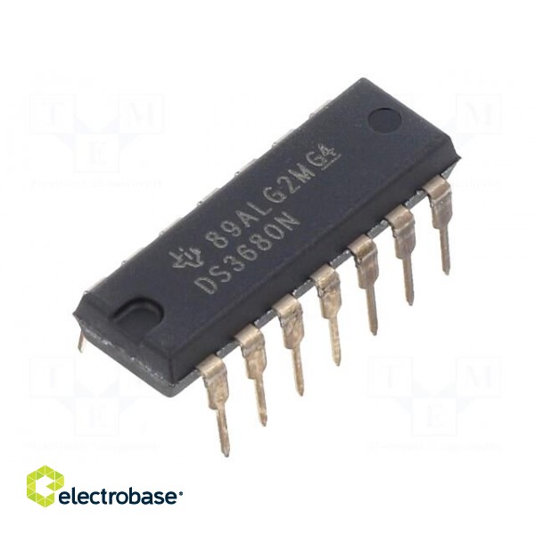IC: power switch | low-side | 0.1A | Ch: 4 | NPN | THT | DIP14 | tube