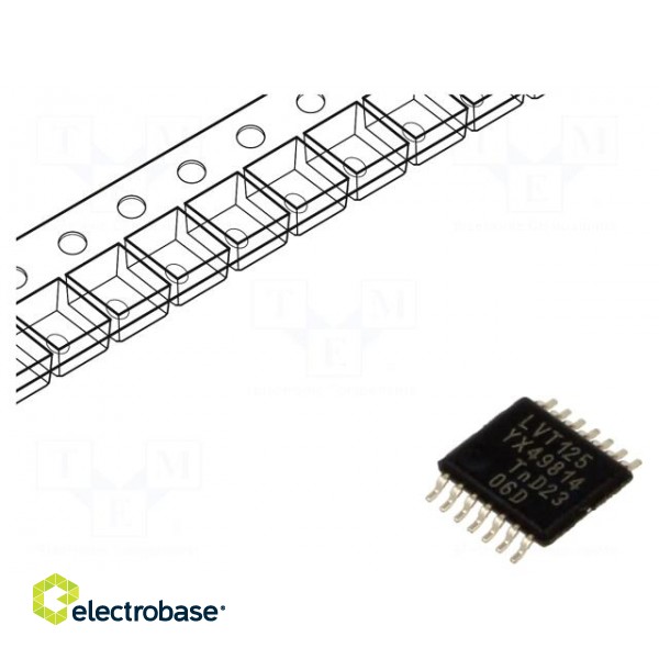 IC: digital | 3-state,buffer | Ch: 4 | IN: 2 | BiCMOS,TTL | SMD | TSSOP14