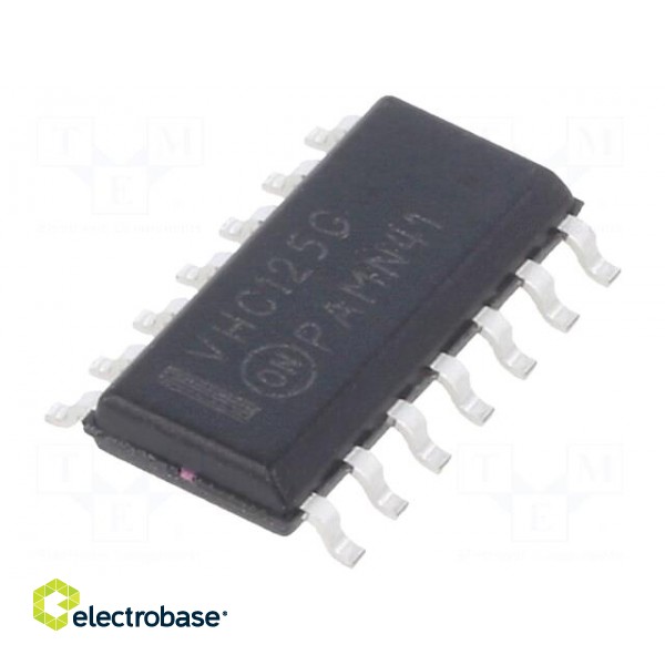 IC: digital | 3-state,bus buffer | Ch: 4 | IN: 2 | CMOS | SMD | SOIC14 | VHC