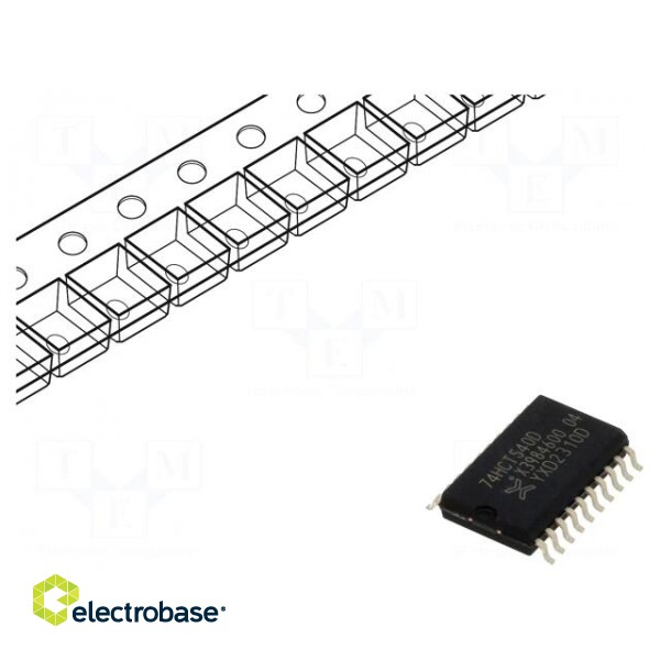 IC: digital | buffer,inverting,line driver | Ch: 8 | SMD | SO20 | HCT