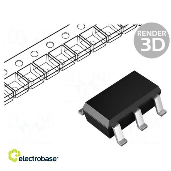 IC: digital | buffer,non-inverting,line driver | Ch: 1 | CMOS | SMD