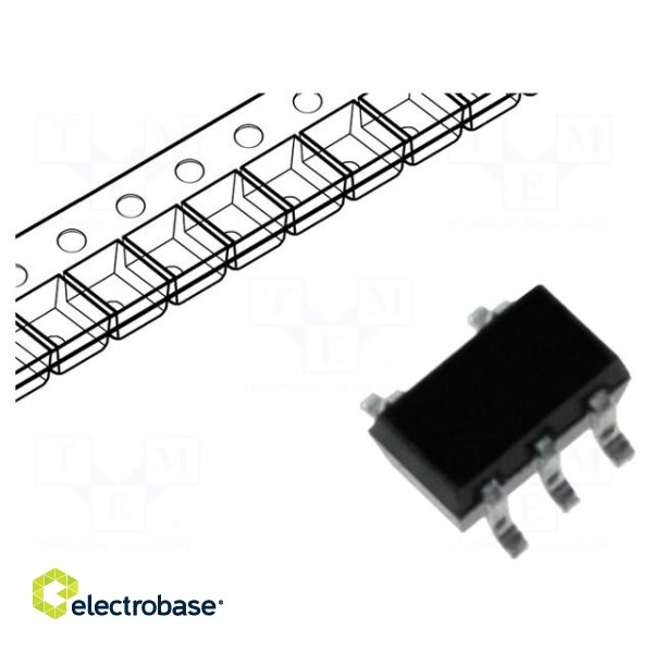 IC: analog switch | SPST | Channels: 1 | IN: 1 | CMOS | SMD | SC74A | 2÷6VDC