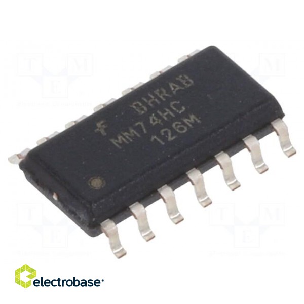 IC: digital | buffer,non-inverting | Ch: 4 | SMD | SO14 | HC | 2÷6VDC