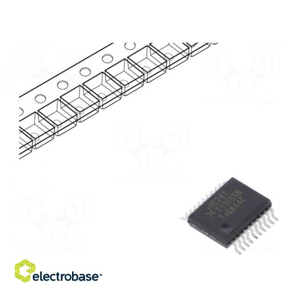 IC: digital | 3-state,buffer,line driver | Channels: 8 | SMD | SSOP20