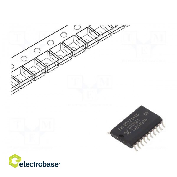 IC: digital | 3-state,buffer,line driver | Channels: 8 | SMD | SO20