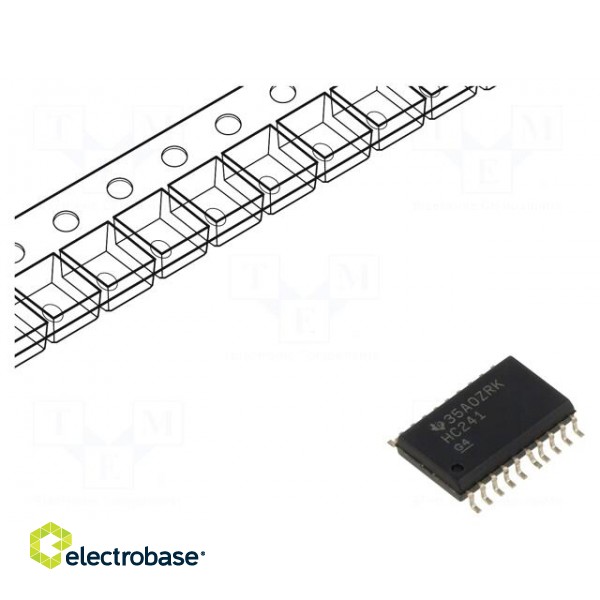 IC: digital | buffer,non-inverting,line driver | Ch: 8 | SMD | SO20-W