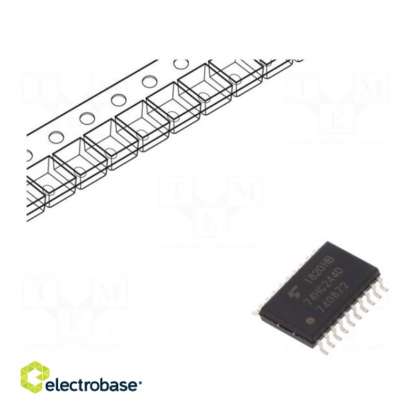 IC: digital | buffer,non-inverting,line driver | Ch: 8 | SMD | SO20 | HC