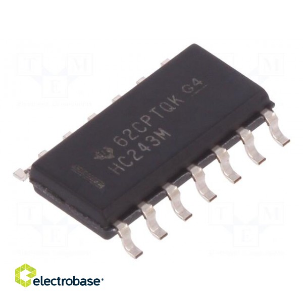 IC: digital | bus transceiver | Ch: 4 | SMD | SO14 | 2÷6VDC | OUT: 3-state