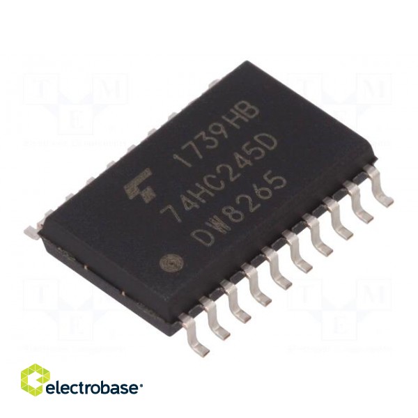 IC: digital | bus transceiver | Channels: 8 | C²MOS | SMD | SO20 | 2÷6VDC
