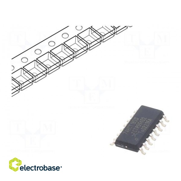 IC: digital | 4bit,binary up/down counter | CMOS,TTL | SMD | SO16 | HCT