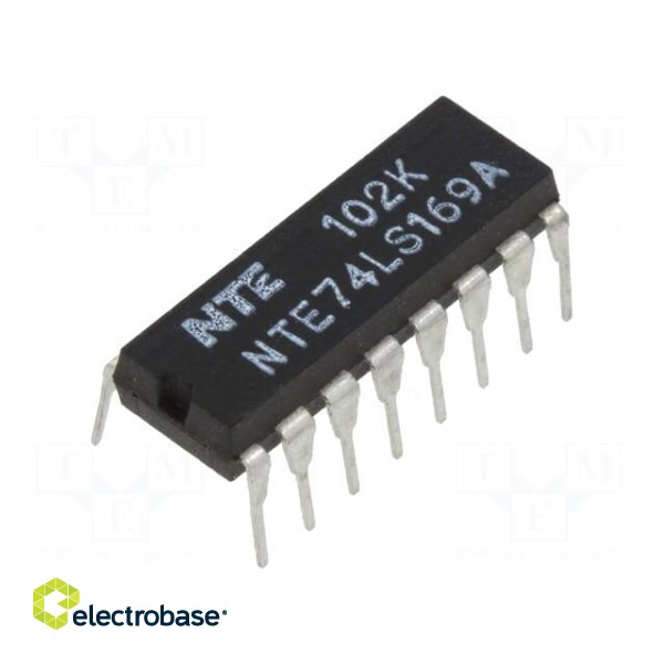 IC: digital | 4bit,binary up/down counter,synchronous | TTL | THT