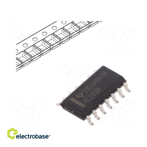 IC: digital | 9bit,parity checker/generator | Series: HC | SMD | SO14