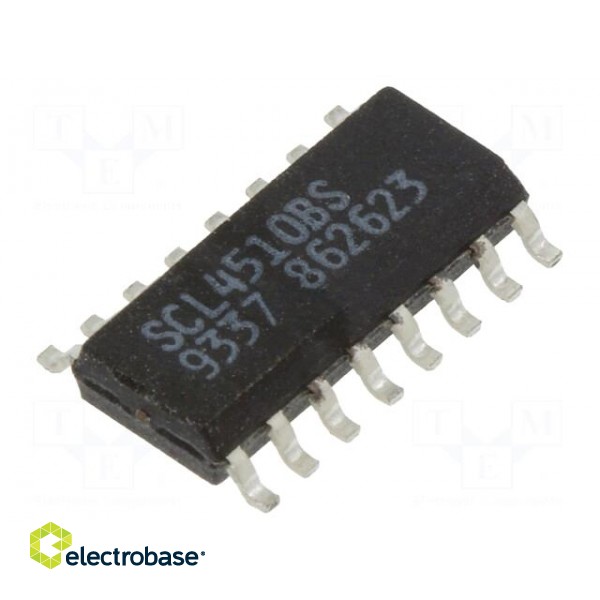 IC: digital | BCD,up/down counter | Ch: 4 | IN: 1 | CMOS | SMD | SO16 | 600uA