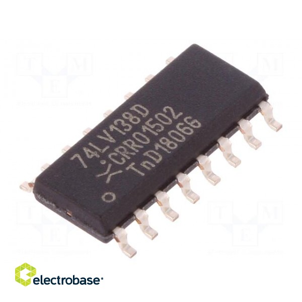 IC: digital | 3-to-8 lines,decoder,demultiplexer,inverting | SMD