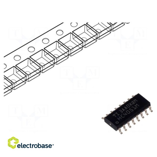 IC: digital | demultiplexer,multiplexer | SMD | SOIC16 | 2÷6VDC | HC