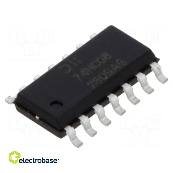 IC: digital | AND | Ch: 4 | IN: 2 | CMOS | SMD | SO14 | 2÷6VDC | -40÷150°C | HC