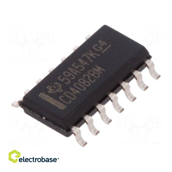 IC: digital | AND | Channels: 2 | IN: 4 | CMOS | SMD | SO14 | Series: 4000B
