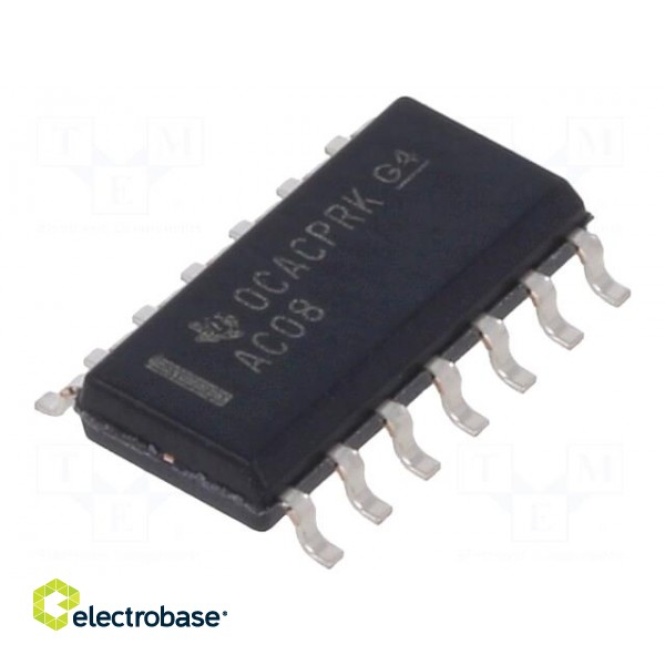 IC: digital | AND | Ch: 4 | IN: 2 | CMOS | SMD | SO14 | 2÷6VDC | -40÷85°C | 20uA