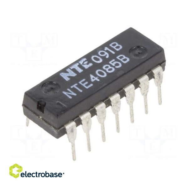 IC: digital | AND-NOR,combination | Ch: 2 | IN: 4 | CMOS | THT | DIP14