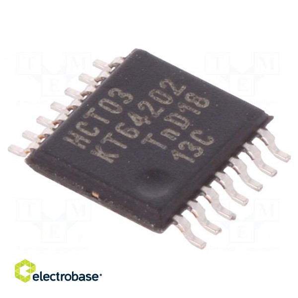 IC: digital | NAND | Ch: 4 | IN: 2 | CMOS,TTL | SMD | TSSOP14 | 4.5÷5.5VDC