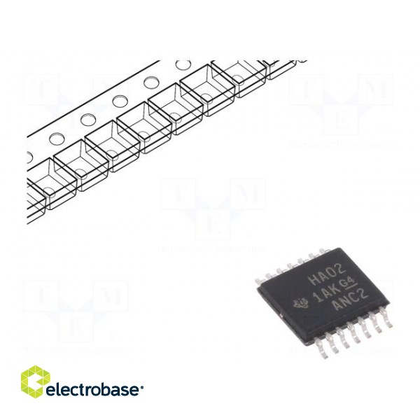 IC: digital | NOR | Ch: 4 | IN: 2 | CMOS | SMD | TSSOP14 | 2÷5.5VDC | -40÷125°C