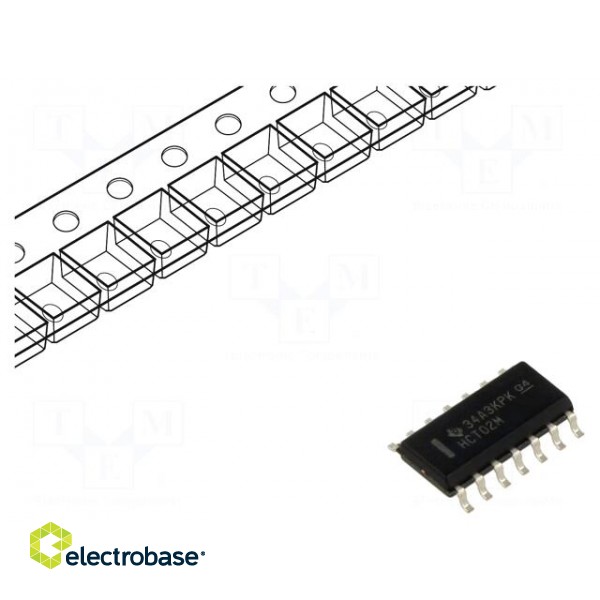 IC: digital | NOR | Ch: 4 | IN: 2 | SMD | SO14 | 4.5÷5.5VDC | HCT