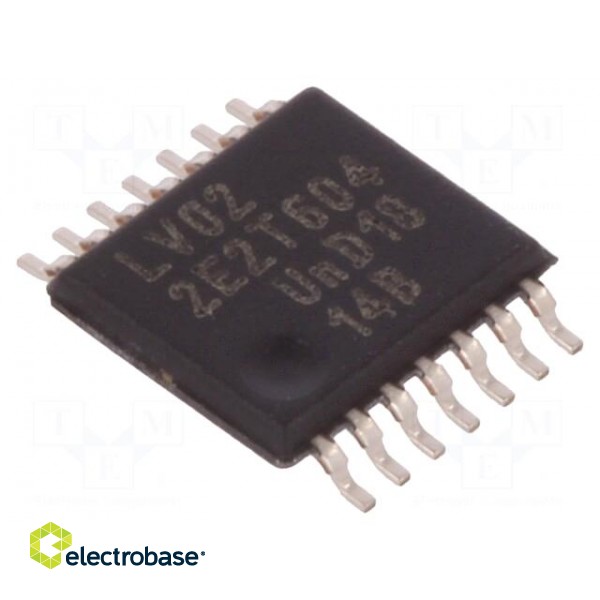 IC: digital | NOR | Ch: 4 | IN: 2 | TTL | SMD | TSSOP14 | 1÷5.5VDC | -40÷125°C