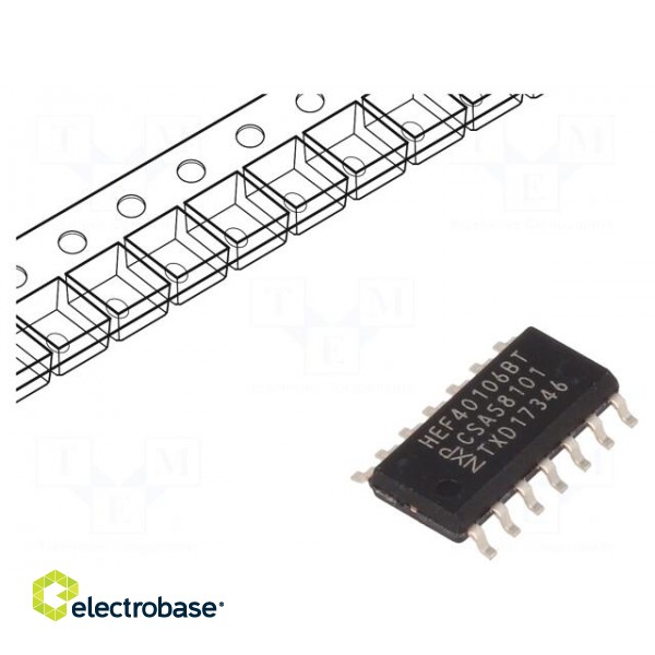 IC: digital | inverter,Schmitt trigger | Channels: 6 | CMOS | SMD | SO14