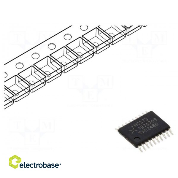 IC: digital | D-latch transparent | Ch: 8 | CMOS | 2÷6VDC | SMD | TSSOP20