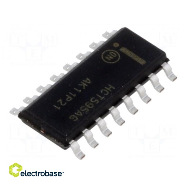 IC: digital | Ch: 1 | CMOS,TTL | SMD | SOIC16 | HCT | 4.5÷5.5VDC | HCT | tube