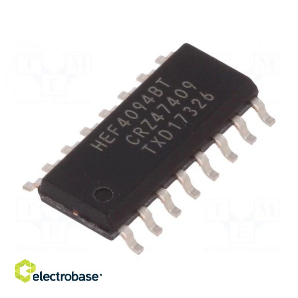 IC: digital | shift and store,register | CMOS | SMD | SO16 | 3÷15VDC