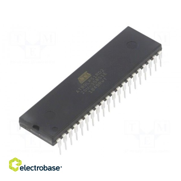 IC: microcontroller 8051 | Interface: UART | 2.4÷5.5VDC | DIP40 | AT89