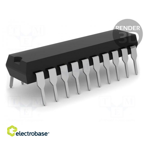 IC: AVR microcontroller | DIP20 | 1.8÷5.5VDC | Ext.inter: 16 | Cmp: 1