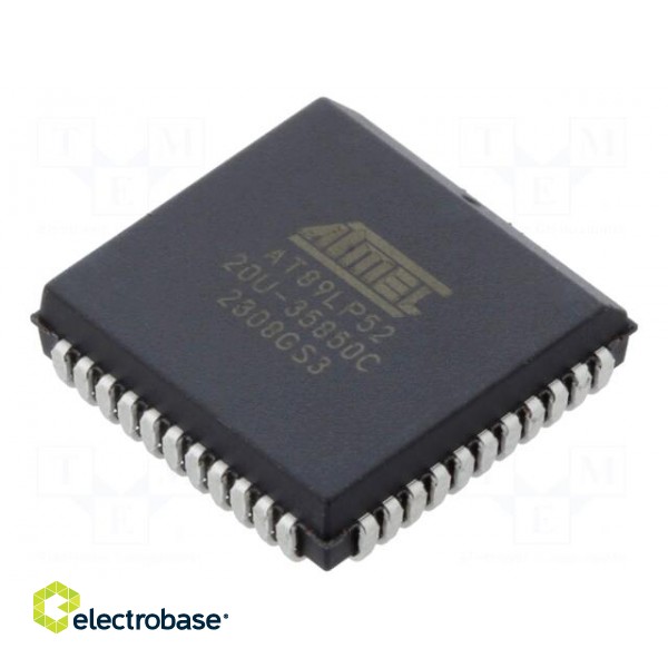 IC: microcontroller 8051 | Interface: UART | 2.4÷5.5VDC | PLCC32