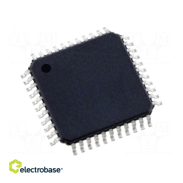 IC: AVR microcontroller | TQFP44 | Ext.inter: 34 | Cmp: 2 | ATXMEGA