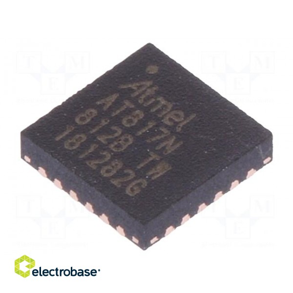 IC: AVR microcontroller | QFN24 | Ext.inter: 22 | Cmp: 1 | ATTINY | 0.5mm