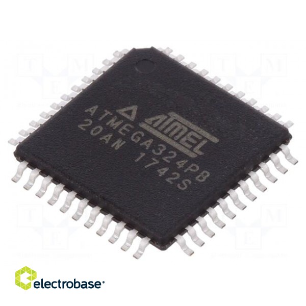 IC: AVR microcontroller | TQFP44 | 1.8÷5.5VDC | Ext.inter: 39 | Cmp: 1