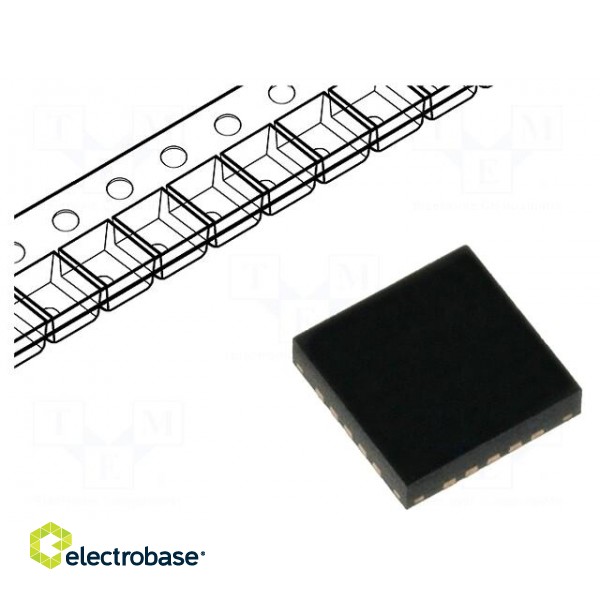 IC: AVR microcontroller | WQFN20 | 1.8÷5.5VDC | Ext.inter: 18 | Cmp: 1