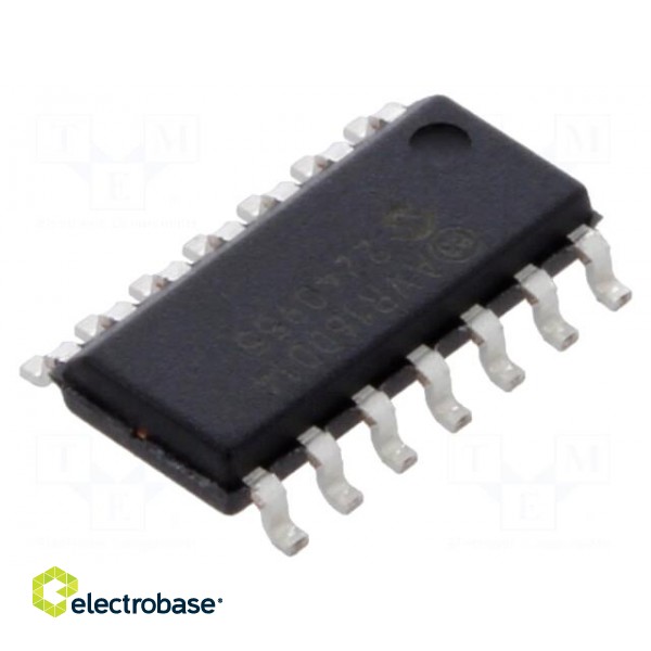 IC: AVR microcontroller | SOIC14 | 1.8÷5.5VDC | Ext.inter: 11 | Cmp: 1