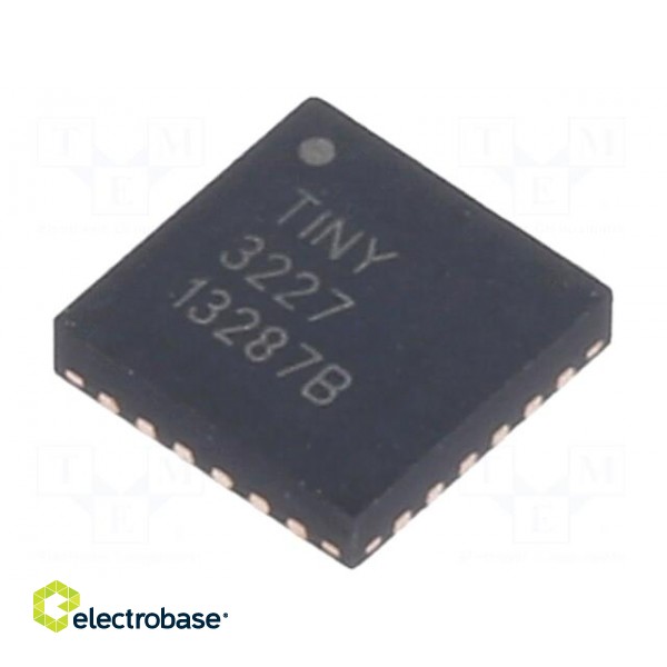 IC: AVR microcontroller | VQFN24 | Ext.inter: 22 | Cmp: 1 | ATTINY