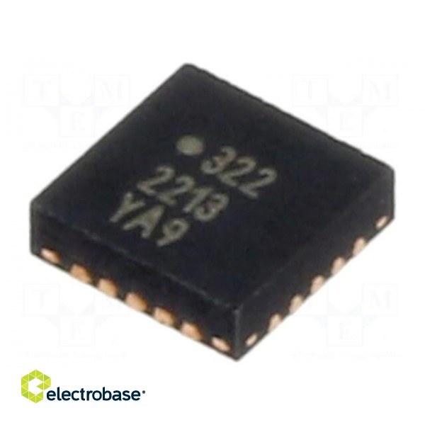 IC: AVR microcontroller | VQFN20 | Ext.inter: 18 | Cmp: 1 | ATTINY